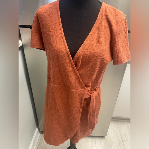 Madewell Texture & Thread Short-Sleeve Side-Tie Dress | Size Medium - Picture 6 of 16